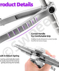 Essential 7 Piece Copper Pipe Tube Expander Tool Kit With 1/4 To 3/4 Inch Swaging Drill Bits ergonomic curved handle for comfort grip.