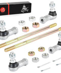 Left And Right Tie Rod End Kits For TRX350 Rancher 350 And TRX400 Rancher 400 OEM Style Replacement Direct Fit Steering Ends Beefy Build For Easy Install Includes Both Sides For Precise Alignment. OEM tie rod end kit with rods, nuts, and cotter pins
