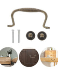Vintage Zinc Alloy Cabinet Handles 4 Sets Dope Retro Metal Furniture Pulls with screws for drawers and doors