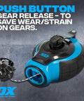 Chalk Line Kit With 100 Ft Thick Line Curved Hook 6 To 1 Gear Ratio Metal Handle Easy Top Load Ergonomic Shape And Rubber Grips