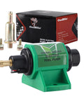 Universal 12V Diesel Fuel Pump 5-9 PSI, 35 GPH, 12D Super Model with five sixteenth inch inlet and outlet, shown with packaging and fittings