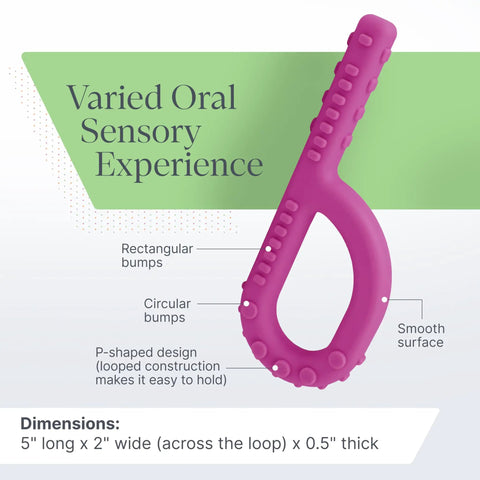 Textured Grabber Sensory Chew For Kids And Adults Chill Calming Fidget Toy For Autism ADHD SPD Anxiety Medical Grade Oral Motor Therapy Tools Chewy Texture To Soothe Nerves And Improve Focus At School Work Or Home