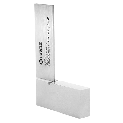 Groz 01000 2-inch precision steel square with 16 microns squareness