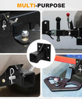 Multiple views of Bolt On Receiver Tube Adapter And Wall Mount Hitch With 2 Inch Opening For Universal Tow Extender And Bumper Receiver Plate 3 In 1 Heavy Duty Max Load 15000 Lbs Include Pin And Clip Great For Trailers Trucks And Garage Walls