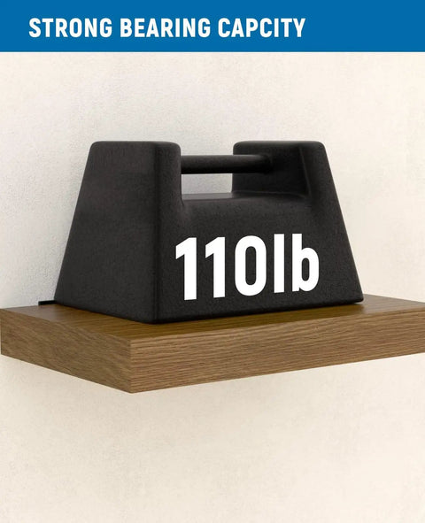Heavy Duty Floating Shelf Brackets Featuring Sleek Hidden Iron Mounts In Matte Black Finish Built Like A Tank To Grip Any Wooden Panel 12 Pack Badass Storage Gear To Flex Clean Lines At Home