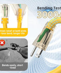 Heavy Duty 12 Gauge Outdoor Extension Cord with Lighted End and Three Outlets, Bending Test Results