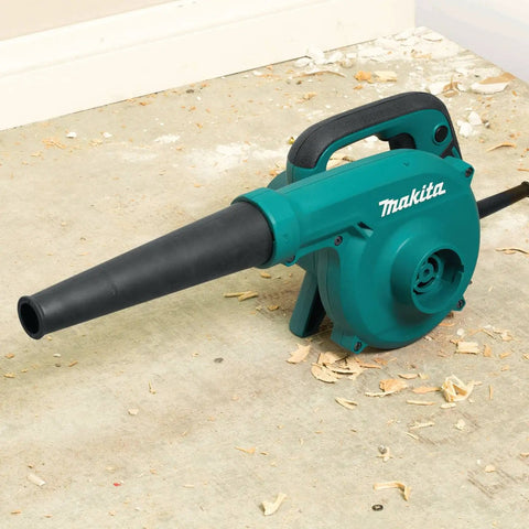 Two In One Blower Vacuum With 145 CFM Air Volume And 203 MPH Air Speed on concrete floor with debris