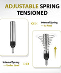 Pro Grade Adjustable Spring Loaded Tap Guide For Precise Tap Alignment And Square Start with internal spring mechanism shown