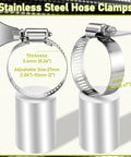 Four Pack 1.5 Inch Stainless Steel Hose Clamps For Pool Filters And Pipes Built Dang Tough With Corrosion Resistant Bands.