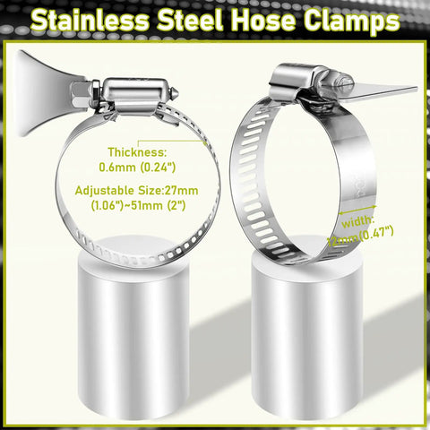 Four Pack 1.5 Inch Stainless Steel Hose Clamps For Pool Filters And Pipes Built Dang Tough With Corrosion Resistant Bands.