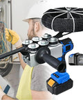 Top Shelf Automatic Electrician Wire Pulling Machine With Brushless Motor Finger Trigger Control and Flexible Shaft for No Sweat Conduit Runs and Smooth Drywall Chasing in use