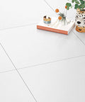 30 Pack Peel And Stick Vinyl Floor Tiles White 12X12 In Self Adhesive Waterproof Laminate Tiles for Bathroom Kitchen Laundry Room