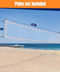 Heavy Duty Volleyball Net For Backyard And Pool Play, 32x3 Feet With 4 Inch Mesh, AVP NCAA Standard, beach setup