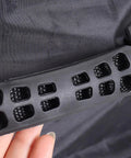 Close-up of the ergonomic grip handle on Heavy Duty EV Charger Tote Bag Made Tough With Ripstop Oxford Fabric.