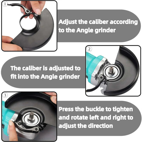 Installation process of Grinder Guard Five Inch And Four And A Half Inch Replacement Part 39766101 For DeWalt Angle Grinders