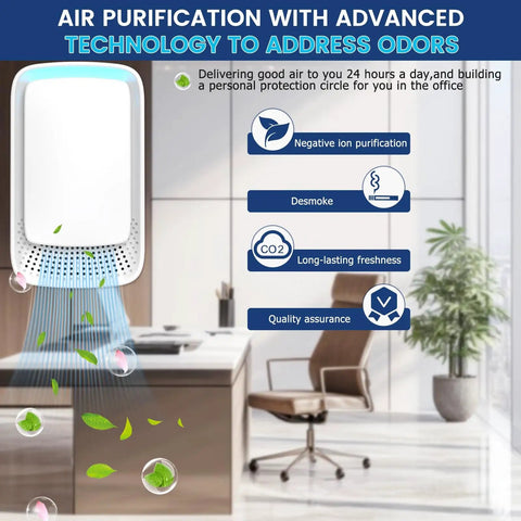 Smooth Operator Plug In Air Purifier Using Negative Ion Tech To Kick Dust And Pet Odors Out Of Bedrooms And Offices Whisper Quiet Operation Scrubs Allergens Fast Slick White Shell Keeps Your Spot Fresh On Demand Without Extra Hype Or Complicated Setup