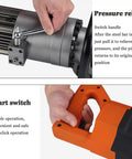 Handheld Electric Rebar Bender Hydraulic Steel Bending Machine For Cutting 4 To 32mm Round Bar pressure relief and start switch.