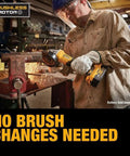 Solid Workhorse 20V Max Cordless Drill Grinder Combo Kit Pro Power Tools being used to grind metal with sparks.