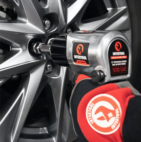 Air Impact Wrench One Half Inch Square Drive With Three Inch Extended Anvil For Lug Nuts And Bolts, Auto And Construction Repair