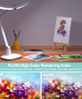 E Reading LED Desk Lamp With Monitor Sensor Touch Control illuminating art with high color rendering index