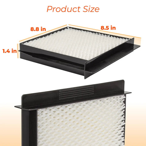 Must Have 1040 Replacement Wick Filter For Essick Aircare Humidifiers Fits B40 B40-C 3D6-100 5D6-700 shown with dimensions.