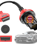 Mercedes Benz 38 Pin To 16 Pin OBDII Connector Adapter For Pre 2001 Cars 38Pin Female To 16Pin Male OBD1 To OBD2 Converter Cable