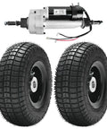 Rear Drive Axle Transaxle With 24V 350W Brush Electric Motor 9x3.50-4 Rear Wheels And Tires for DIY upgrades