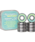 G3 Skateboard Bearings Samarria Brevard Signature Eye Of Horus Dope Teal Colorway 8 Pack with case