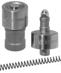 Self Piercing Grommet And Washer Tool Set For Number 2 Grommets Built For 405 Bench Press Includes Top And Bottom Setting Tools For Quick Clean Installations Pro Grade Quality For Heavy Duty Use, showing metal components and spring.