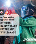 Welder using Rebel Welding Mask With Digital Auto Darkening ADF Shield Hood Lightweight Flame Resistant Gear For Sparks UV IR Protection