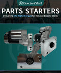 High Torque Starter For Chevy Small Block 350 Engine 12V 2.2Kw Beefy Mini Motor with shiny metal finish and gear design.
