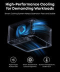 14-In-1 Thunderbolt 5 Docking Station With 120Gbps Transfer, 140W Max Charging, Cooling System visualization