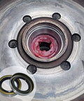 4 Pack RV And Trailer Axle Grease Seals 1.719 Inch ID 2.565 Inch OD Double Lip Rubber Steel Hub Seals For 3500 Lb EZ Lube Axles