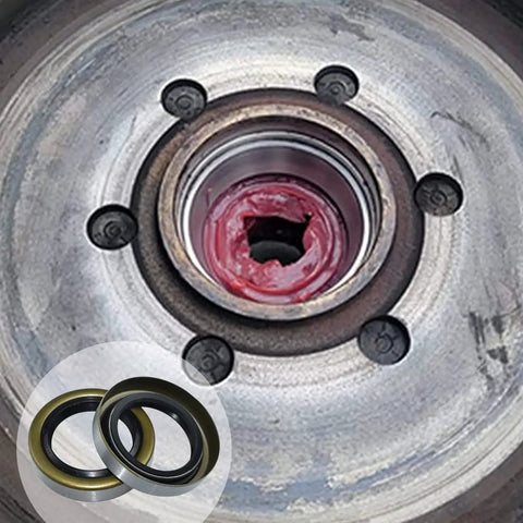 4 Pack RV And Trailer Axle Grease Seals 1.719 Inch ID 2.565 Inch OD Double Lip Rubber Steel Hub Seals For 3500 Lb EZ Lube Axles