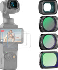 0.75x Wide Angle Lens With 108 Degree Field Of View And ND2 32 CPL Diffusion Filter Set for Osmo Pocket 3 and Pocket 4 shown
