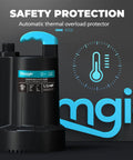 No-Fuss One Third HP Submersible Water Pump For Basement Pool Draining And Pond Care 2250 GPH Thermoplastic Sump Pump