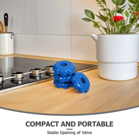 4 Pack Aluminum Alloy Gas Cylinder Valve Hand Wheels Hexagonal Control Handles For Emergency Valve Opening And Industrial Use