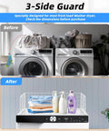 Before and after using Magnetic Laundry Guard 24 Inch Wide For Front Loading Washers And Dryers, Metal Countertop Organizer Topper.