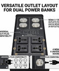 Absolute Next Level Ac88 Power Conditioner For Home Theater And Studio Gear Noise Eliminator Filters layout of versatile outlets