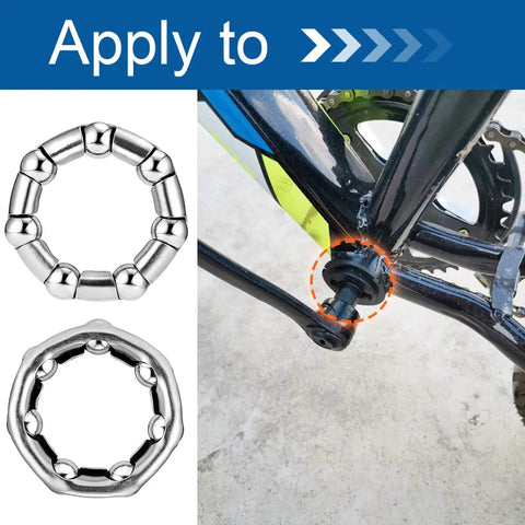 Beefed Up Crank Bearing Set Five Sixteenth Inch Seven Ball Stainless Steel Bearings For MTB Bicycle Bottom Bracket Replacement