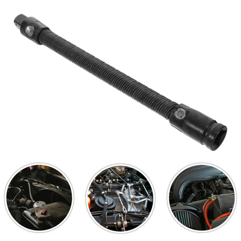 Flexible Socket Extension Sleeve Half Inch Drive Bendable Wrench Rod, 350mm Long for Automotive and Home Repair