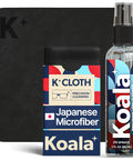 Koala eyeglass lens cleaner spray kit: 1 spray bottle + 1 Japanese microfiber cloth (2-piece set)