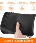 Hand holding Badass Magnetic Silicone Soldering Mat Work Station Repair Pad Heat Resistant To 500 Celsius Non Slip Folding Surface.