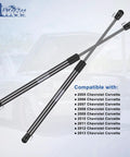 Built Tough Rear Hatch Shock Strut For 2005 2013 Chevrolet Corvette Liftgate pair with black grips designed for smooth liftgate operation.