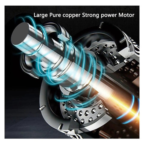 Powerful Electric Hydraulic Terminal Crimping Machine With Portable Wire Cutter and Press for Heavy Duty Cable Termination showing a large pure copper motor.