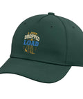 Forklift Operator Warehouse Cap Adjustable Printed Baseball Hat Dark Green For Logistics Crew with humorous graphic