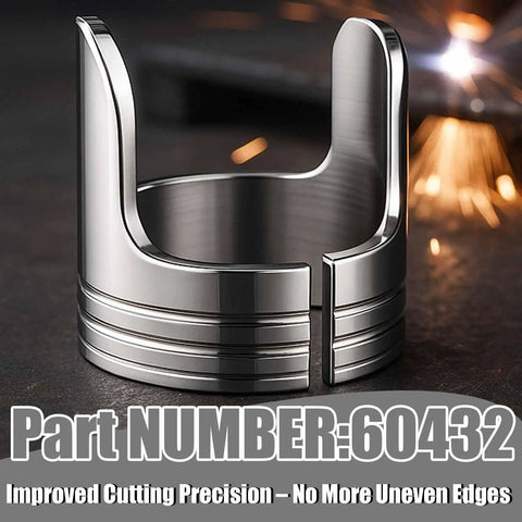 Double Pointed Plasma Torch Spacer Guide Compatible With IPT-45 IPT-60 PT60 Torches And More Replacement For 60432 Plasma Cutter Accessories Fits PowerPlasma 50S 60S And Harbor Freight Models Built Tough Durable Metal Construction