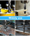 Five Piece M2 HSS Taper Chucking Reamer Drill Bit Set used for drilling in steel and metal surfaces in various applications