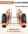 Adjustable clamp design of Heavy Duty Panel Dolly For Drywall Doors And Steel Panels Handles Up To 1100 Lbs