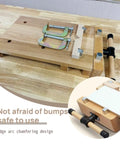 Durable Beech Wood Workbench Vise For Home Hobbyists And Woodshops Desktop Woodworking Vise With G Type Fixing Clips showcased on a wooden table